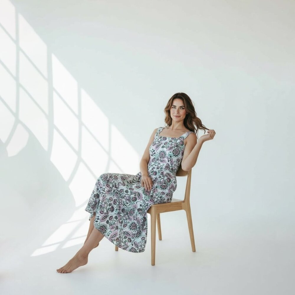 Cotton sundress with pockets